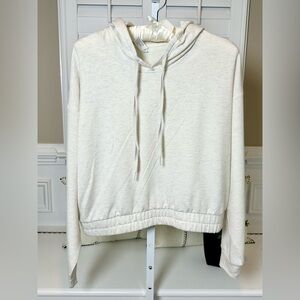 Velocity Brushed Terry Year Round Cropped Long Sleeve Hoodie Size Large